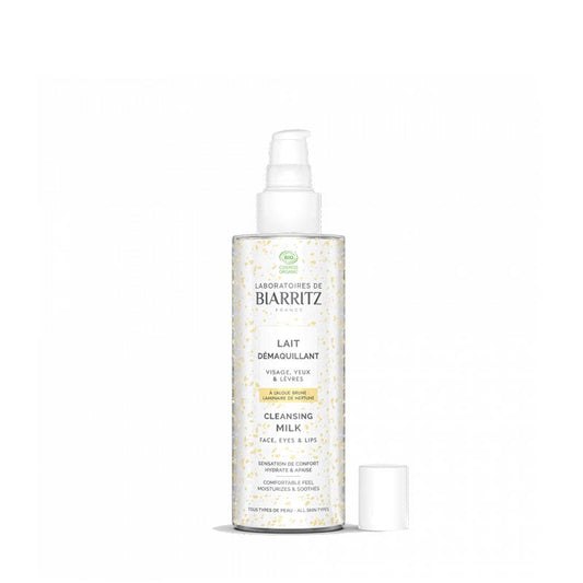 Leite de limpeza para rosto, olhos e lábios 200 ml Biarritz