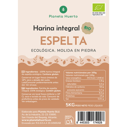 Farinha de Espelta Integral Eco Planeta Huerto 5 Kg