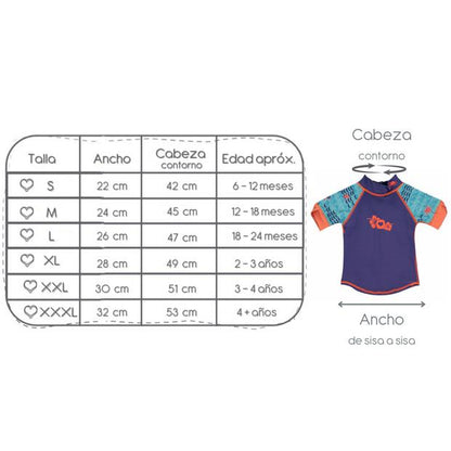 Camisola de natação UV Tubarão-baleia G