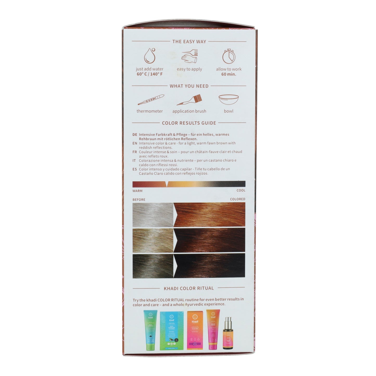 Corante natural castanho claro Khadi 100 g