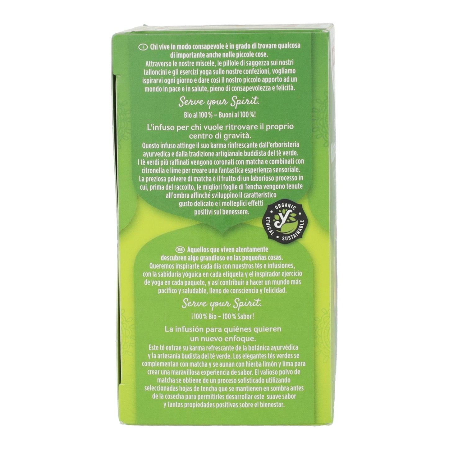 Yogi Tea Chá Verde Biológico e Matcha Limão, 17 saquetas