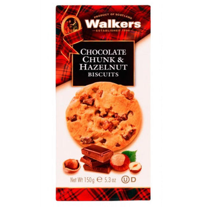 Biscoitos Walkers de Avelã e Pepitas de Chocolate 150g
