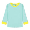 T-shirt verde com proteção UV 12 meses