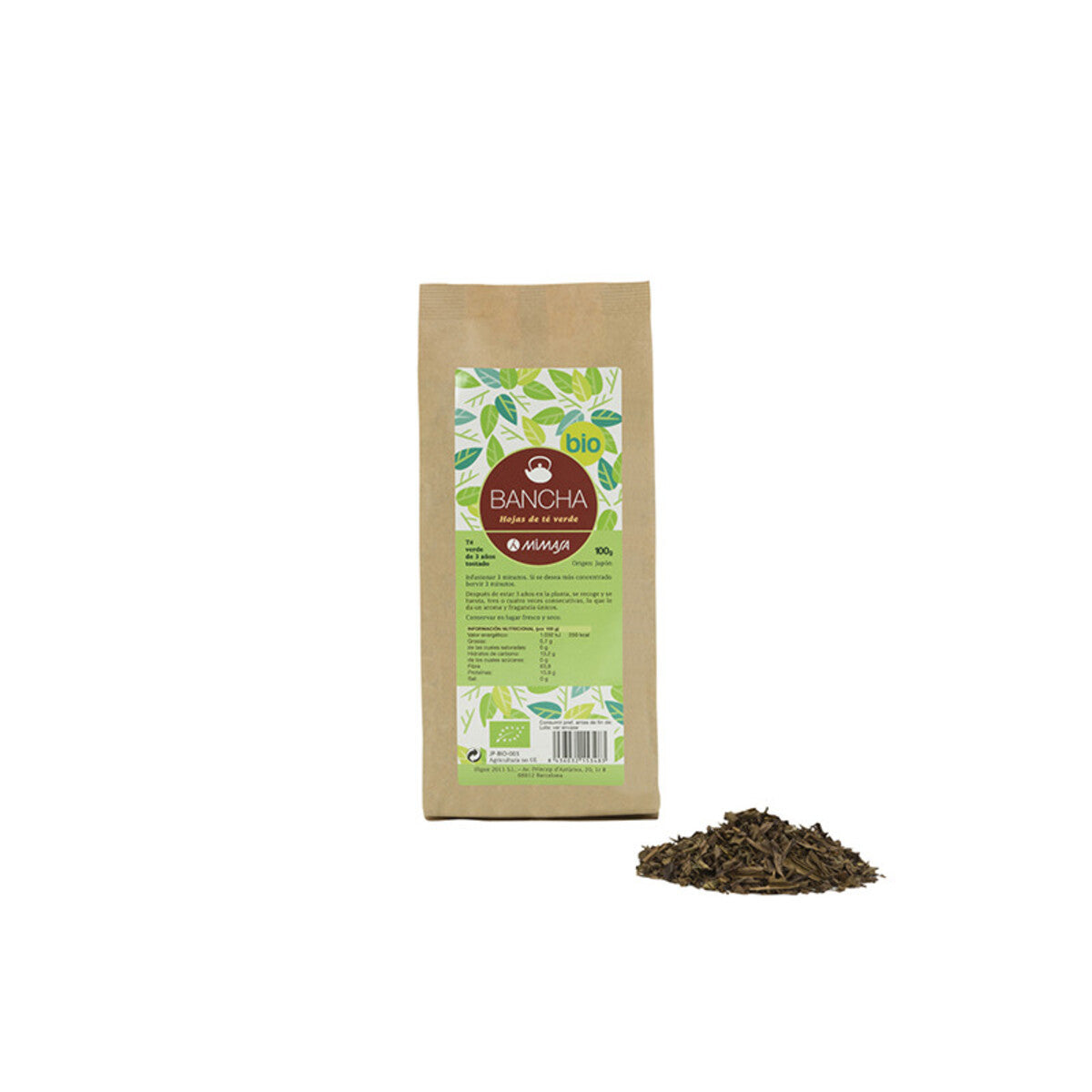 Chá Bancha Biológico MIMASA 100 g