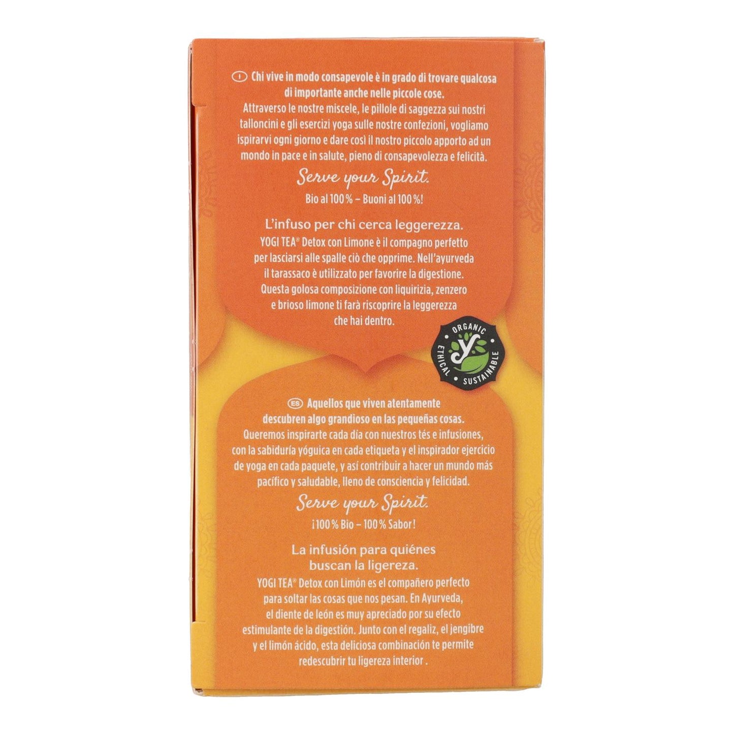 Yogi Tea BIO Detox com Limão 17 saquetas