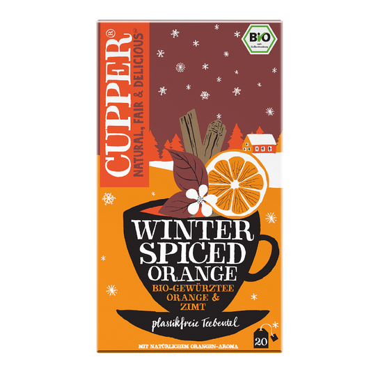 Infusão orgânica de laranja e canela em chávena, 20 saquetas