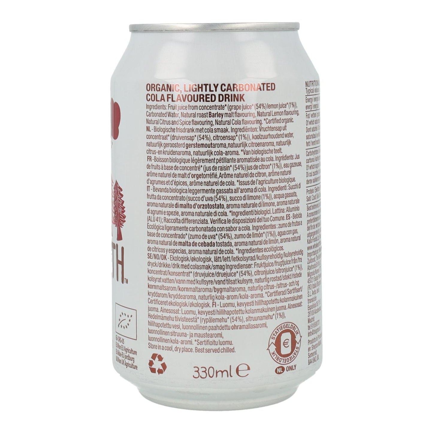 Bebida de cola BIO Whole Earth 330ml