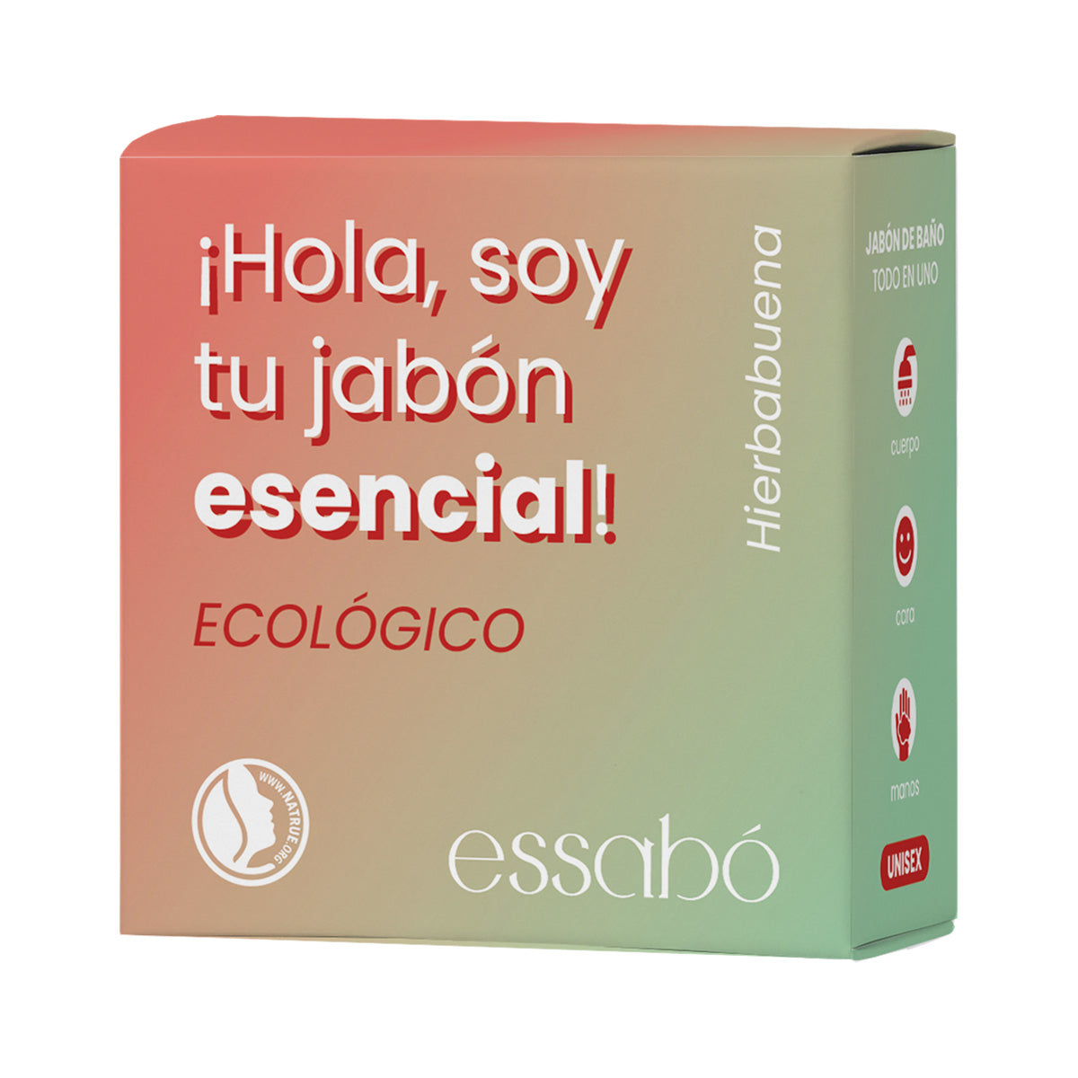 Sabonete Sólido Orgânico Essencial de Hortelã-Pimenta ESSABÓ 120 g