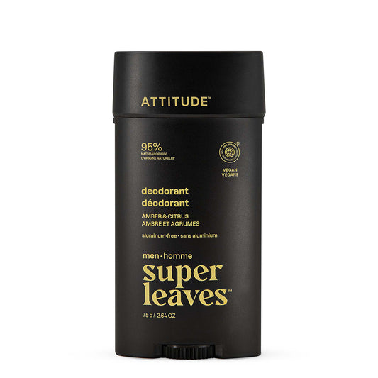 Desodorizante Super Leaves Men Âmbar e Cítrico
