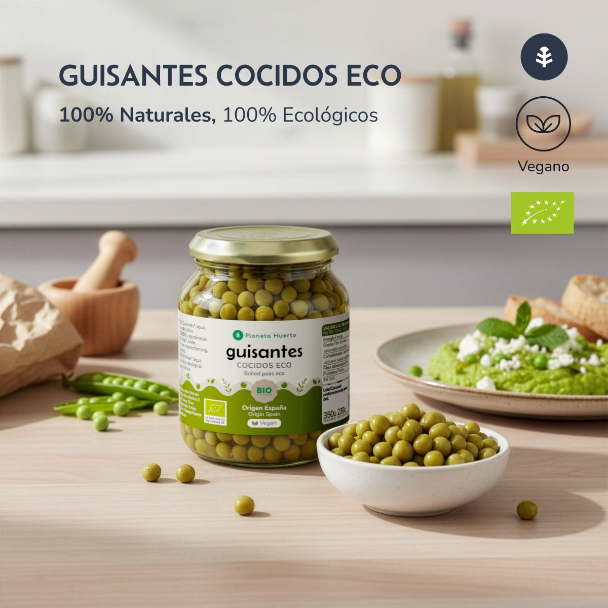 ECO Planeta Huerto Ervilhas 320 g