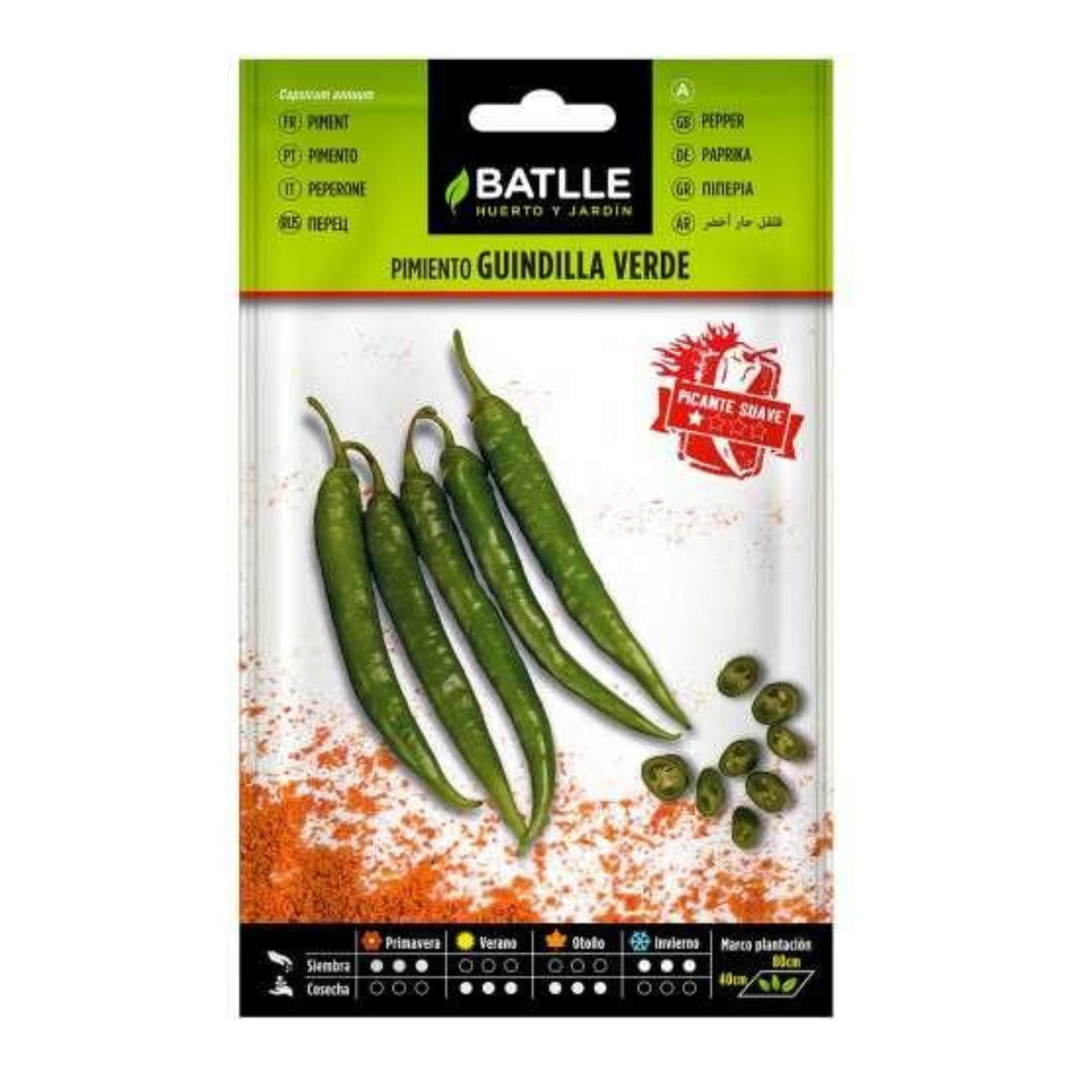 Sementes de Pimenta Verde Batlle