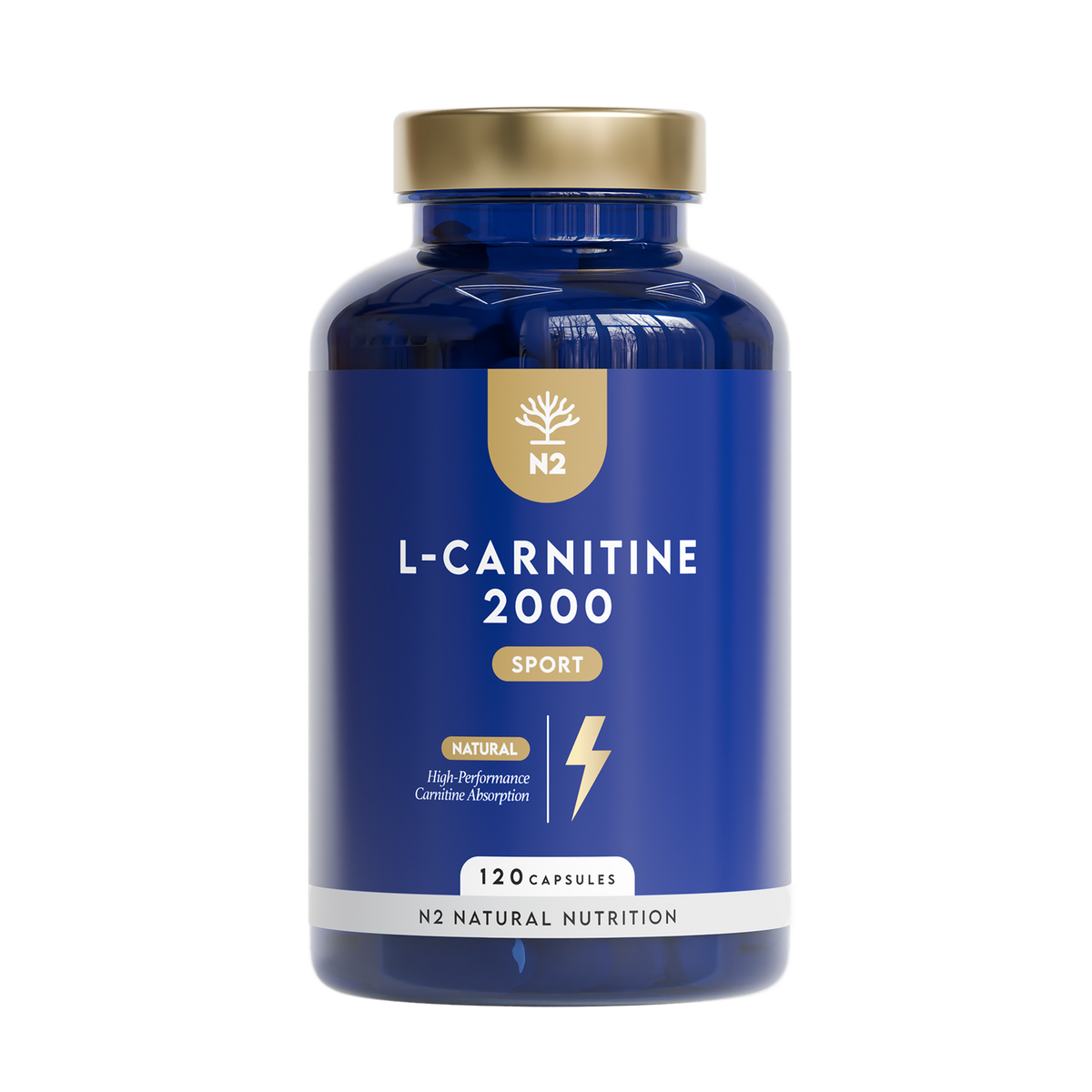 L-Carnitina 2000 60 días Quemagrasa N2 Natural Nutrition 120 cápsulas