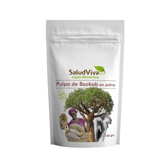 Polpa de Baobá em Pó Biológica 125g, Salud Viva