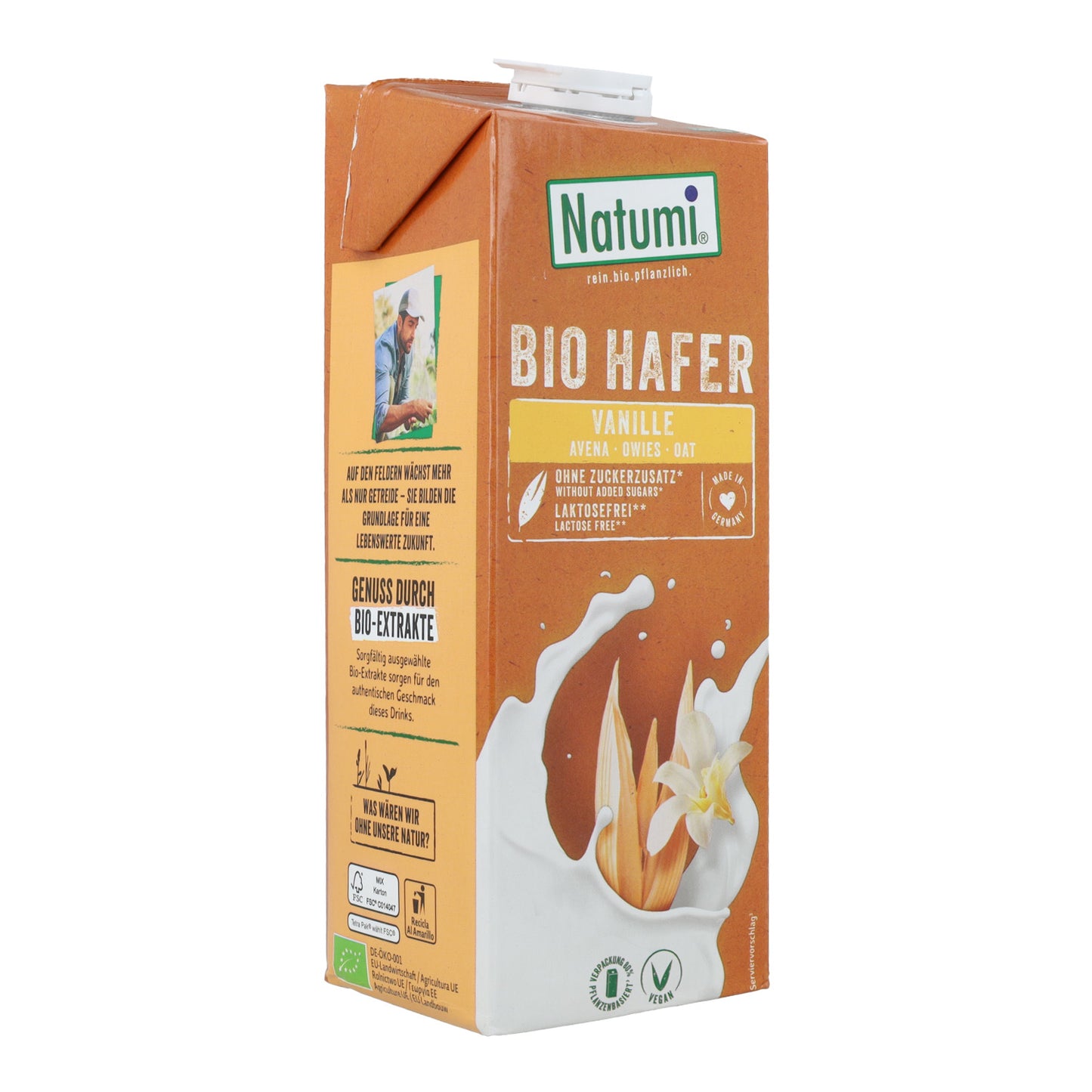 Bebida Biológica de Aveia e Baunilha Natumi 1 L