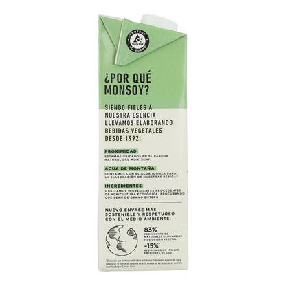 Bebida de soja biológica Monsoy 1L