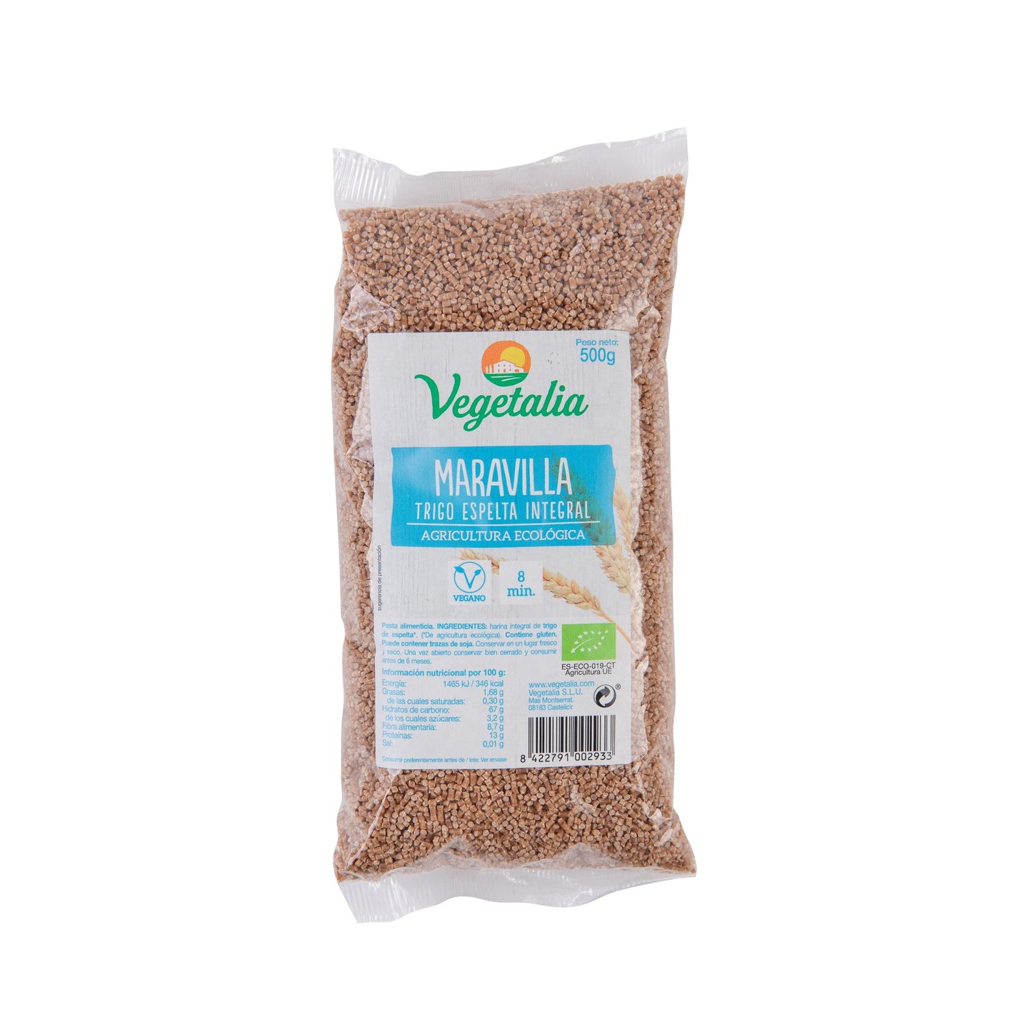 Vegetalia Espelta Integral Organic Wonder 500g