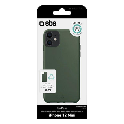 Capa de plástico reciclado para iPhone 12 Mini verde SBS