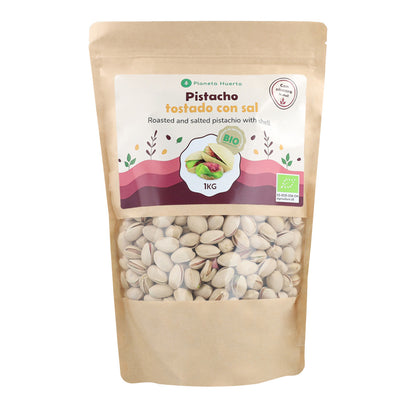 Pistácios torrados e salgados com casca, ECO Planeta Huerto, 1 kg