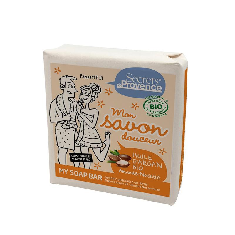 Sabonete em barra com aroma a nozes e óleo de argão Secret de Provence 100 g