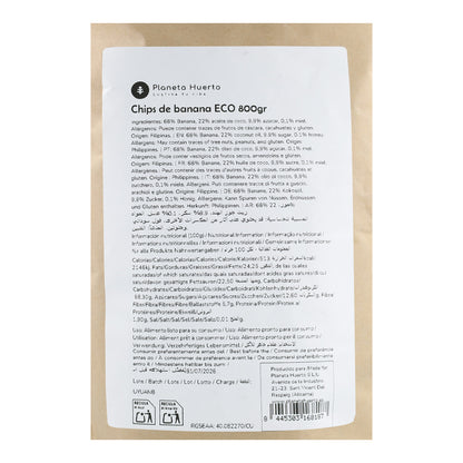 Chips de Banana ECO Planeta Huerto 800 g