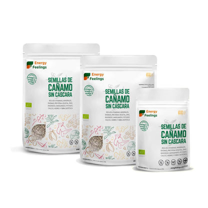 Sementes de cânhamo orgânicas com casca Energy Feelings (embaladas a vácuo) 500g