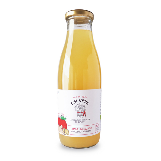 Sumo de Maçã Biológico com Gengibre 750 ml Cal Valls