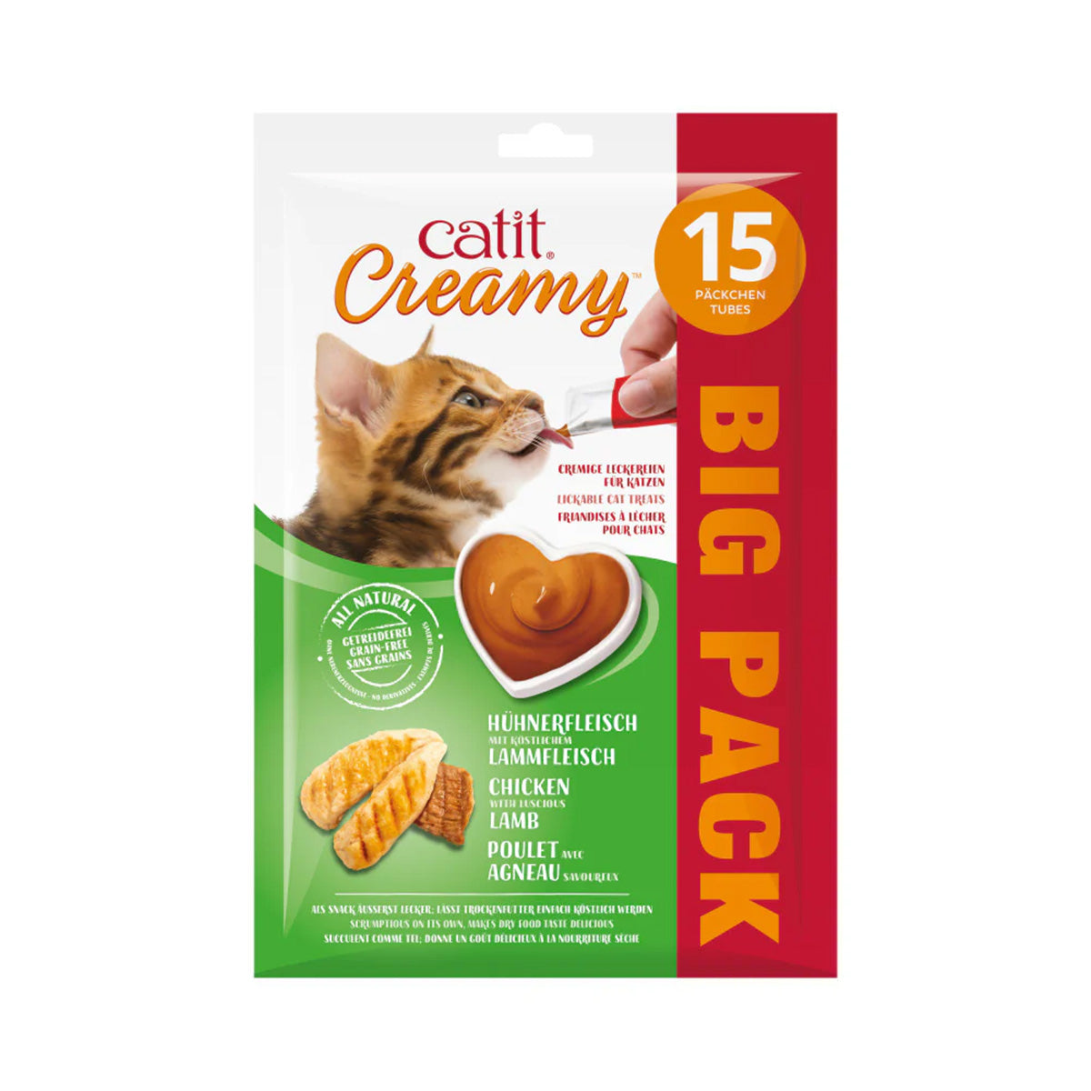 Snack líquido para gatos Creamy Multi Pack 15 x 10 g Catit