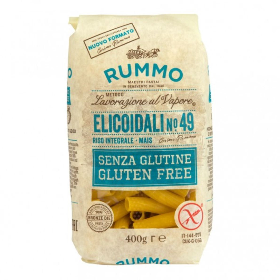 Massa Elicoidali SEM Glúten Nº 49 Rummo 400g