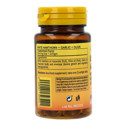 Espinheiro, alho e azeitona 500 mg Nature Essential 50 pérolas