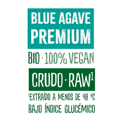 Embalagem de 2 xaropes de agave cru Naturgreen, 2 unidades de 500 ml