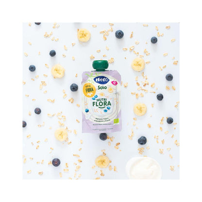 Nutri Flora Sabor Banana, Mirtilo, Iogurte e Aveia Saquetas 100g Hero Solo