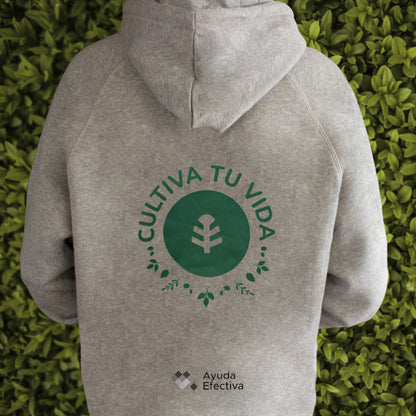 Sweatshirt ecológica solidária, Planeta Huerto, tamanho L