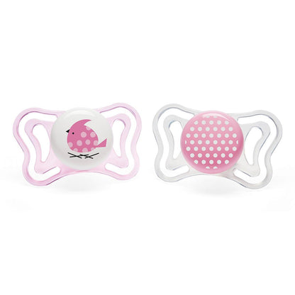 Chupeta de Silicone Physio Light 2-6m 2 unidades Chicco Rosa