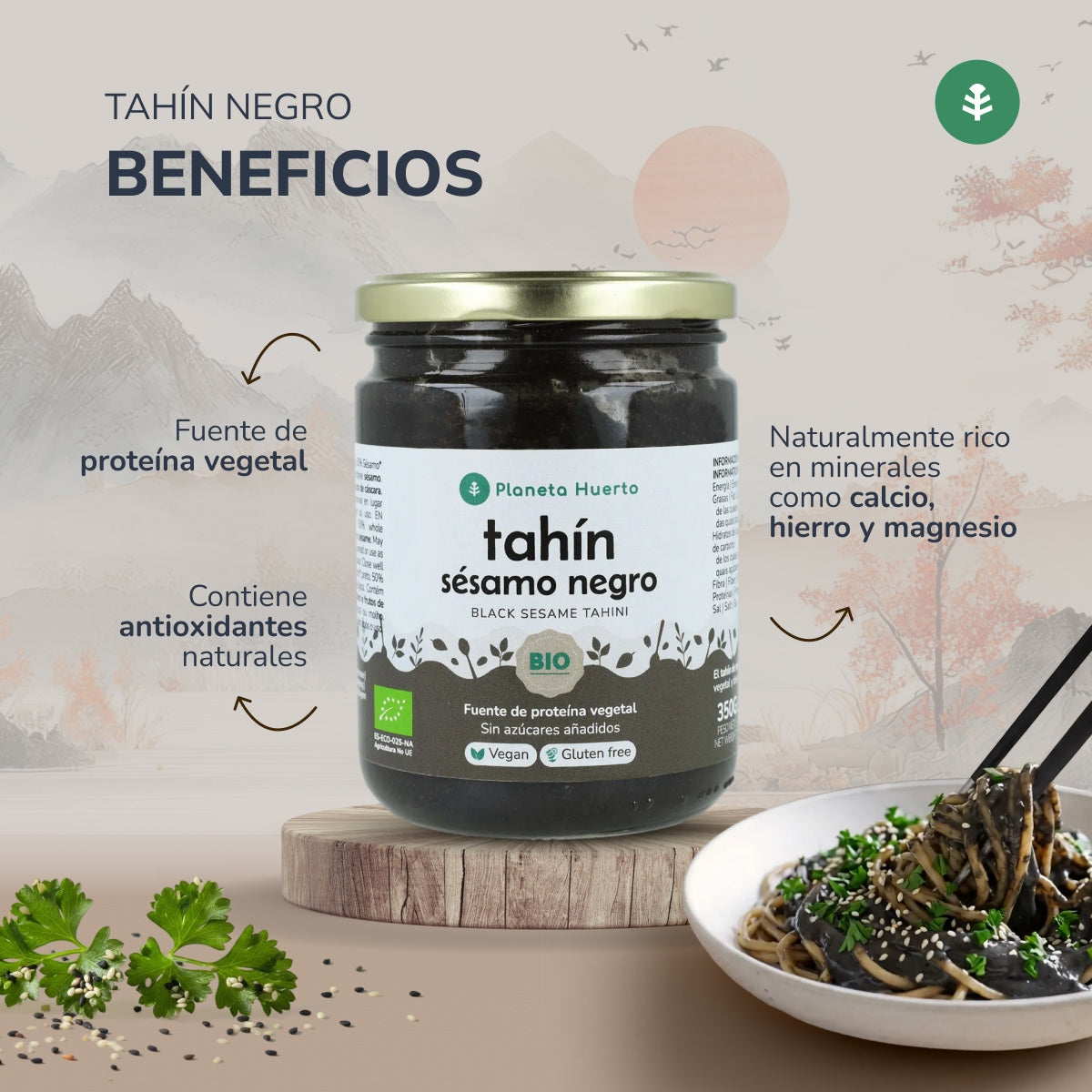 Sésamo Preto ECO Tahine Planet Garden 350 g