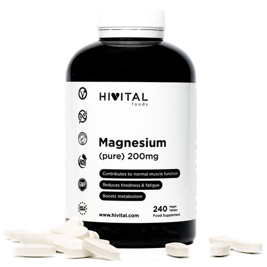 Magnésio 200 mg Citrato de Magnésio Hivital 240 comprimidos