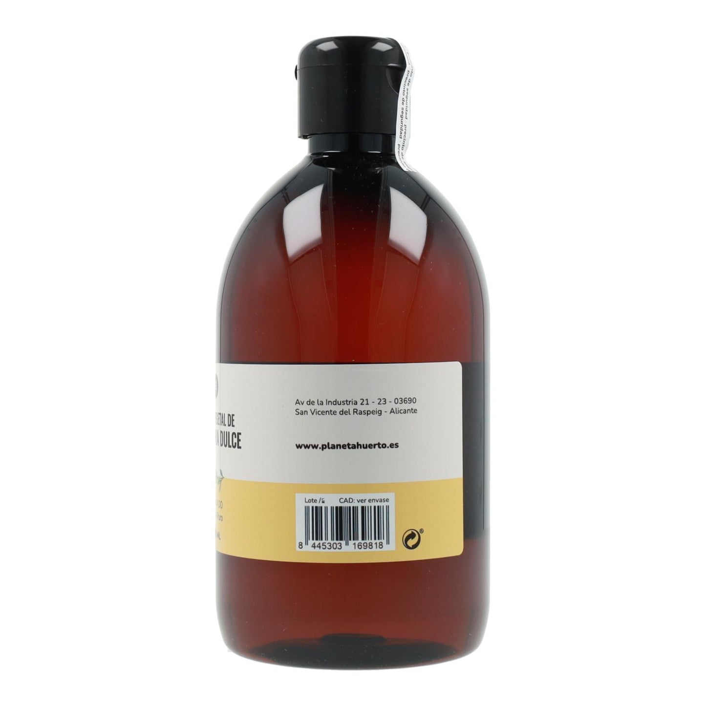 Óleo Vegetal de Amêndoas Doces Planeta Huerto 500 ml