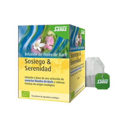 Infusão Orgânica de Flores de Bach Salus Calma e Serenidade, 15 saquetas
