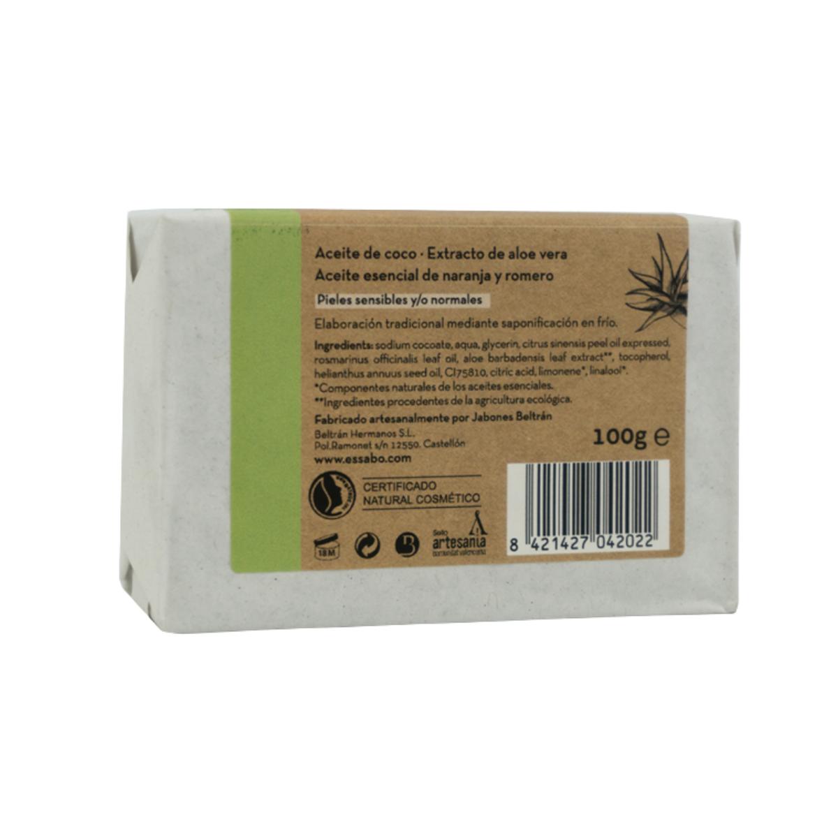 Sabonete artesanal de Aloé Vera Essabó 100g