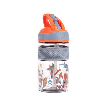 Copo com tetina rígida 360ml + 3a Nûby Azul