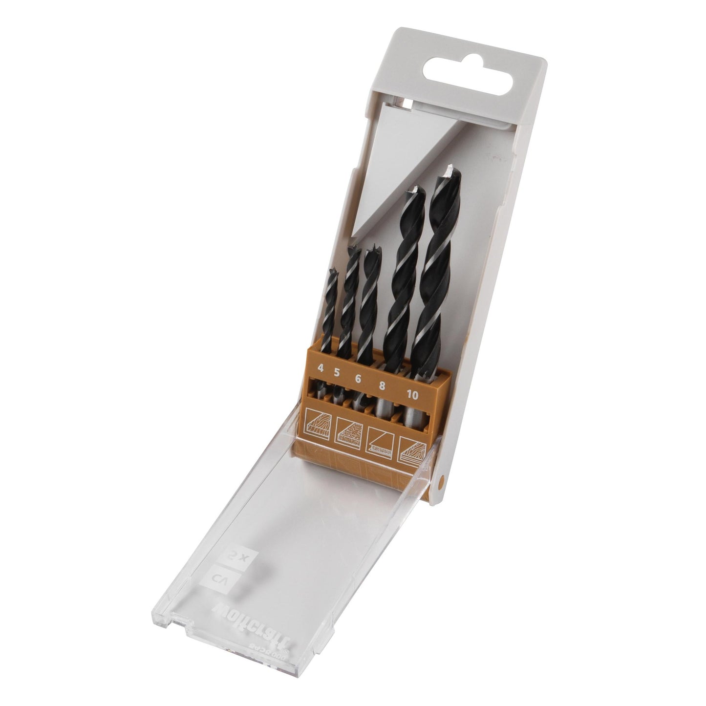 Conjunto de 5 brocas espirais para madeira CV Wolfcraft 845800