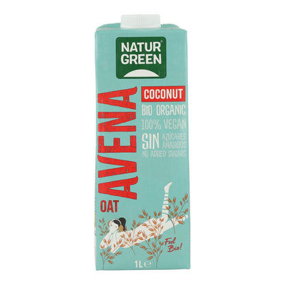 Pack de 6 Bebidas Biológicas de Aveia e Coco NaturGreen 1 L