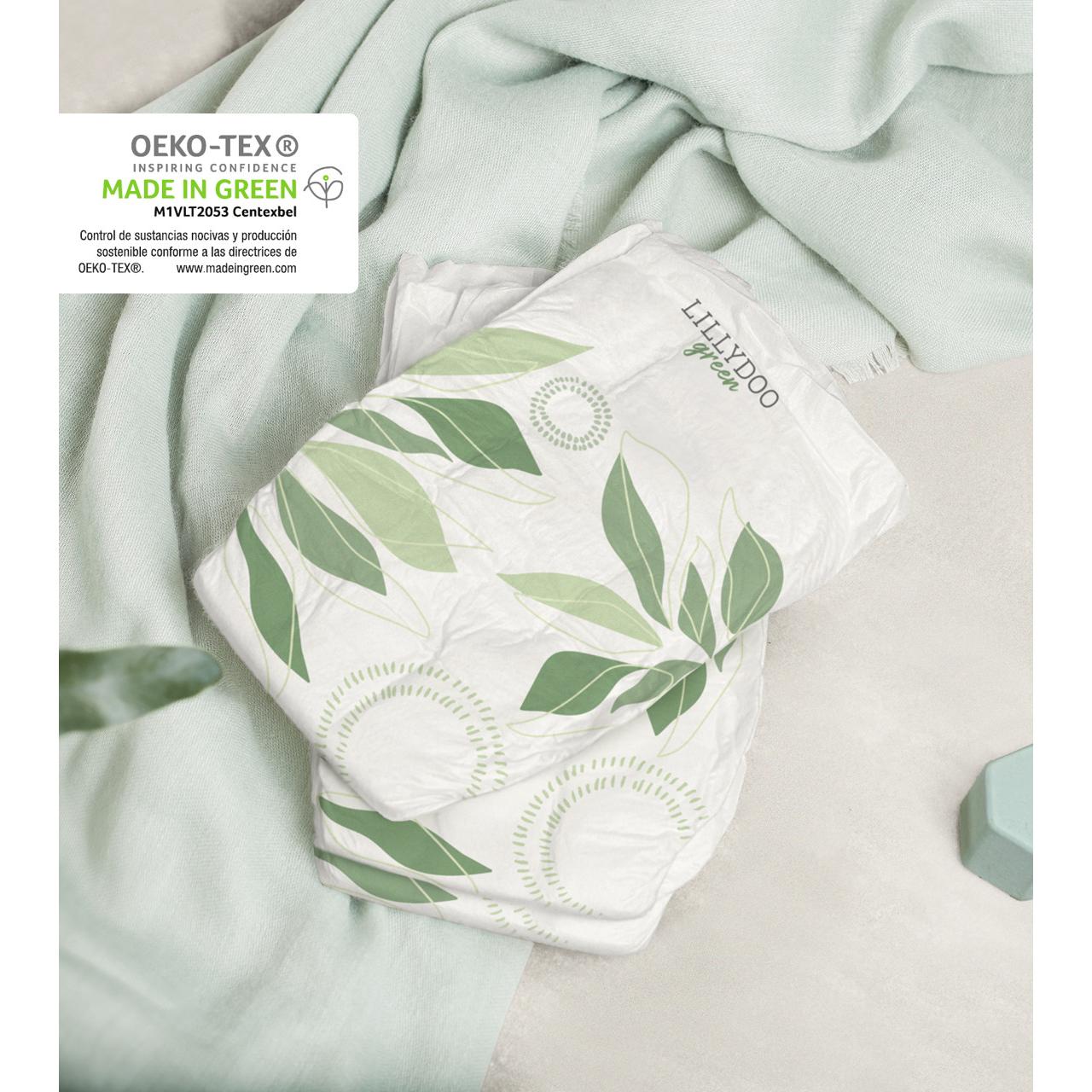 Pack de Fraldas Lillydoo Green, Tamanho 7, +15 kg, 105 unidades