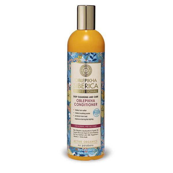 Condicionador Oblepikha para cabelos normais e oleosos, 400 ml