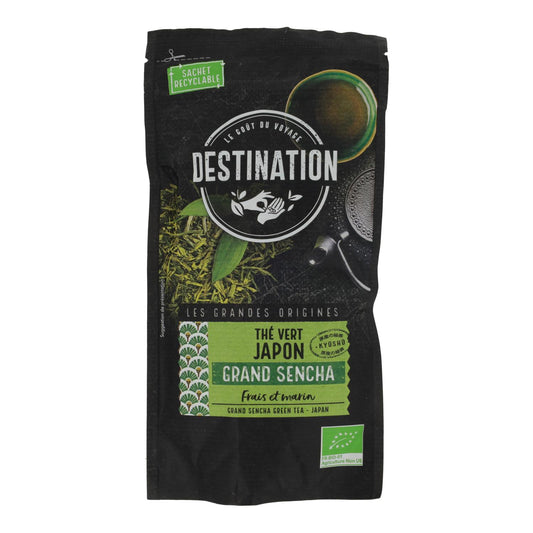 Chá verde Sencha Japão BIO Destination 80 g