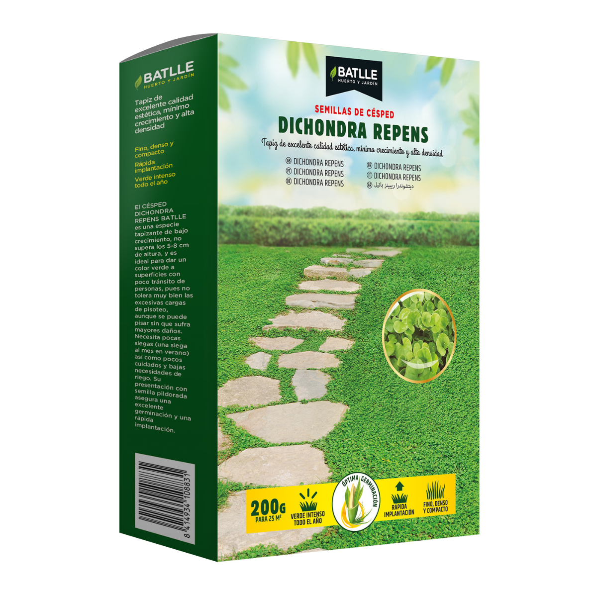 Sementes de erva Dichondra repens Batlle 5 kg