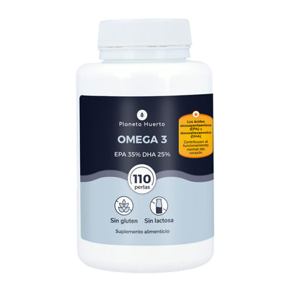 Ómega 3 EPA 35% DHA 25% Planeta Huerto 110 Pérolas
