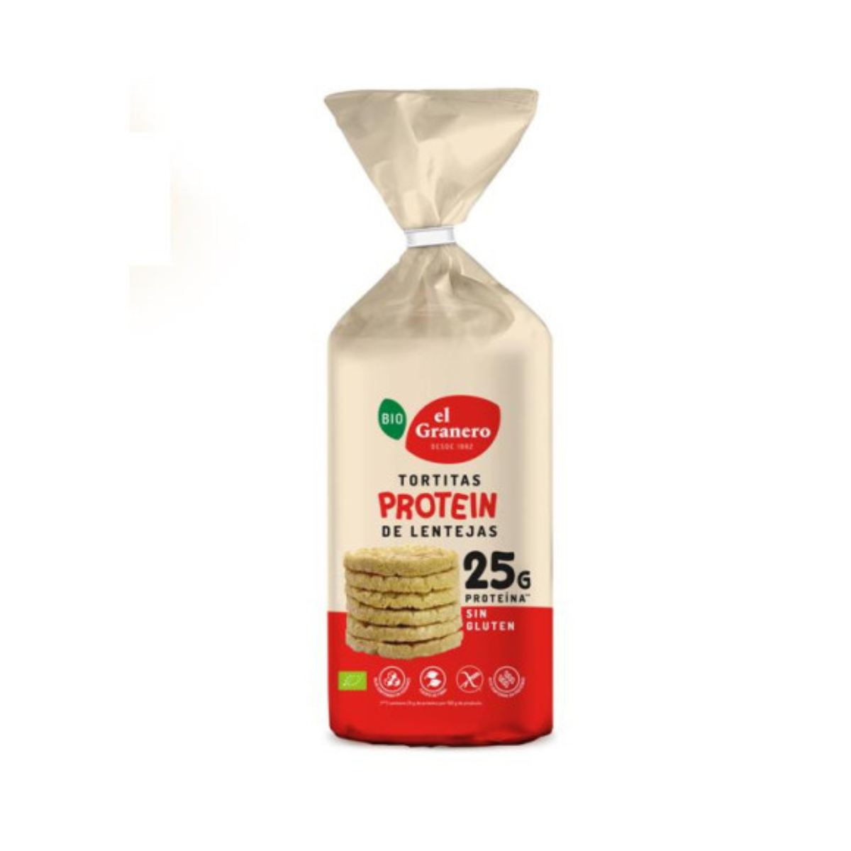 Panquecas de Proteína de Lentilha Biológica El Granero 125 g