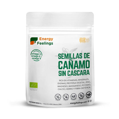 Sementes de cânhamo orgânicas com casca Energy Feelings (embaladas a vácuo) 500g