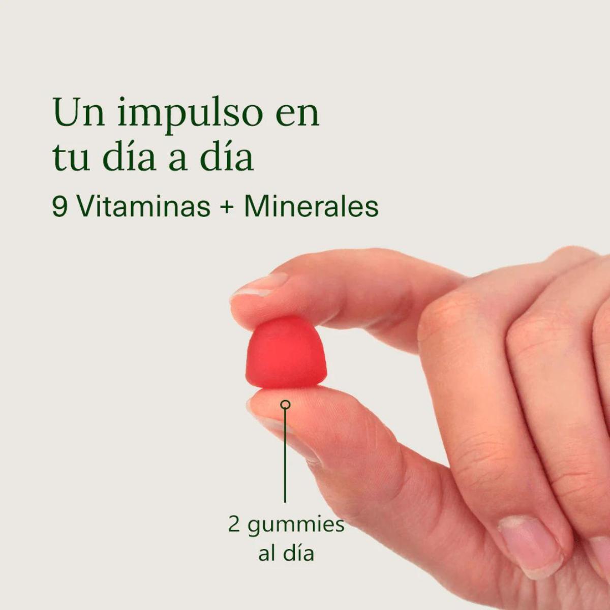 Aldous Bio Gomas multivitamínicas com sabor a amora, 120 gomas