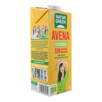 Bebida de Aveia Sem Açúcar Bio NaturGreen 1 L